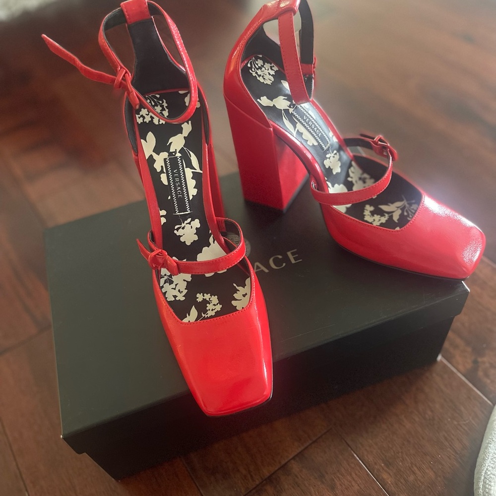 Versace Red Women's Heels